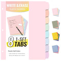 Smart Home Sooez 8 Tabs Long-Lasting Plastic Write & Erase Set